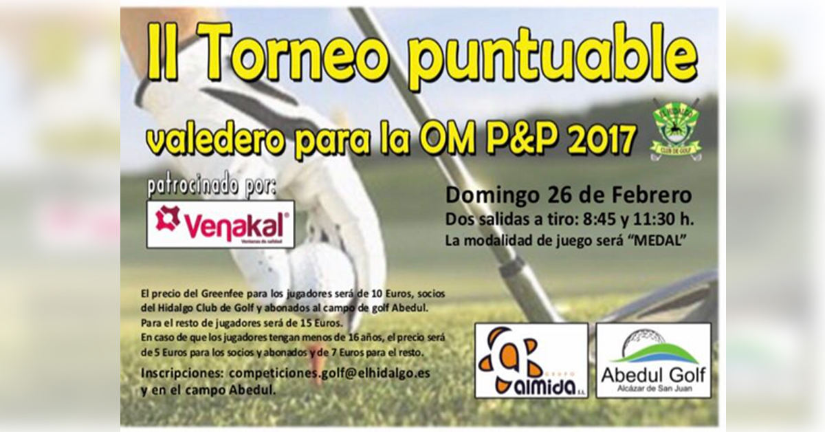 2º Torneo de golf Orden de Merito